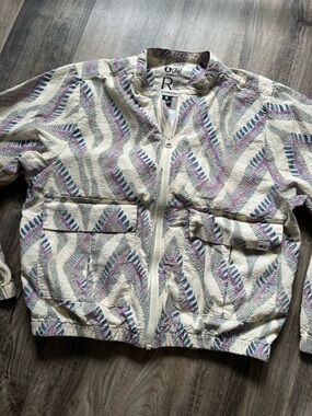 Picture women’s seersucker jacket size small